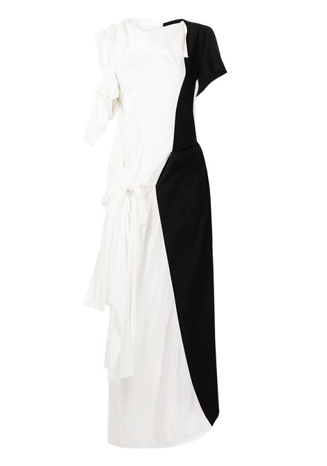 Abito bicolore asimmetrico YOHJI YAMAMOTO | Abito | FD-D09-8051